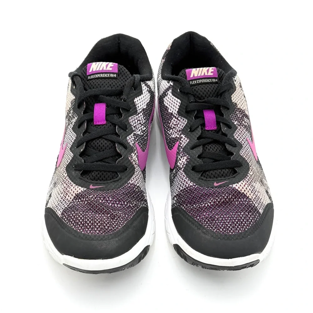 Nike Flex Experience RN 4 Womens Running Shoes‎ Black Purple Pink 749177-005